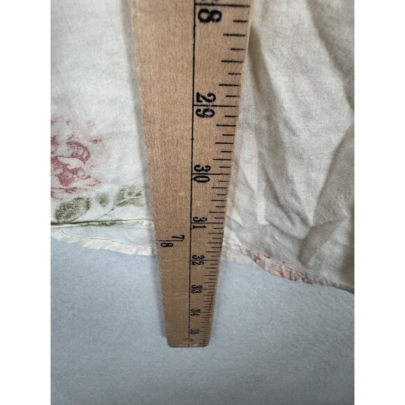 Lauren Ralph Lauren womens floral cottage core pajama top cream sz S - Picture 5 of 5